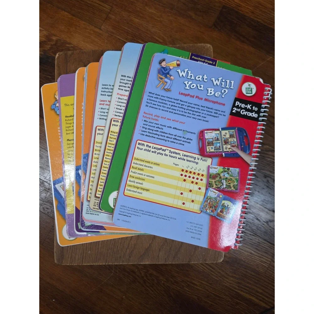 LeapFrog LeapPad Interactive Books Lot Reading Writing Music Disney Tigger PreK2